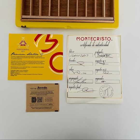 Montecristo Cigar Box Epic Premium with Sleek Look for Display RARE 2007 - Picture 13 of 16